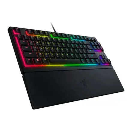 "Razer Ornata V3 Tenkeyless RGB LED light, JAV, laidinė, juoda, mechaninė žaidimų klaviatūra