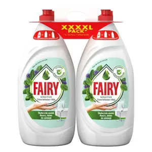 Indų ploviklis FAIRY Sensitive Tea Tree&Mint, 2x1350ml