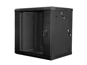 LANBERG WF02-6612-10B "Lanberg" sieninė dviejų sekcijų spinta 19 plokščiųjų pakuočių 12U/600x600 mm…