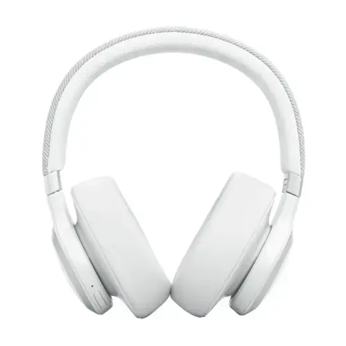 JBL belaidės ausinės "Live 770NC", baltos spalvos