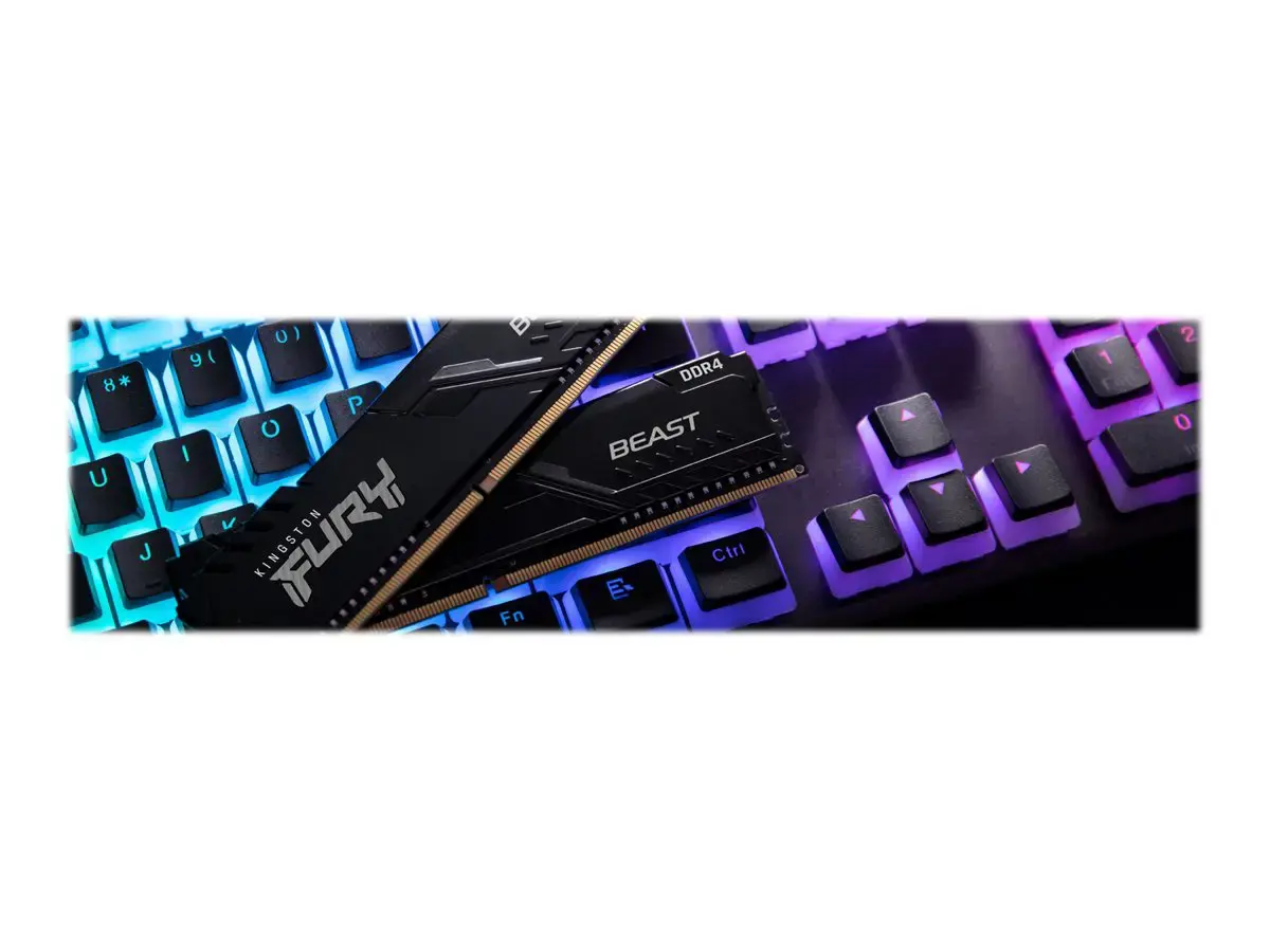 KINGSTON 16 GB 3200 MHz DDR4 CL16 DIMM atmintinių rinkinys, 2 vnt., "FURY Beast Black