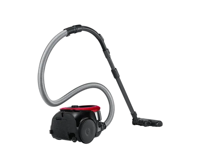 Samsung VC07M2110SR, 700 W, Bagless, 1.5 L, 80 dB, Black, Red