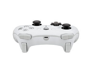 MSI FORCE GC20 V2 WHITE žaidimų valdiklis "Paruoštas kompiuteriui ir "Android", laidinis, reguliuojamas D-pad dangtelis, dvigubi vibraciniai varikliukai, ergonomiškas dizainas, nuimami kabeliai", žaidimų pultas, "Android", kompiuteris, galinis mygtukas, D-pad, makro mygtukas, maitinimo mygtukas, pradžios mygtukas, turbo mygtukas, analoginis / skaitmeninis, laidinis, USB 2.0