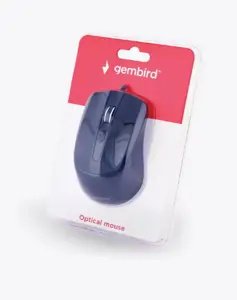 GEMBIRD MUS-4B-01 Gembird optinė pelė MUS-4B-01, 1200 DPI, USB, juoda, 1,35 m ilgio laidas