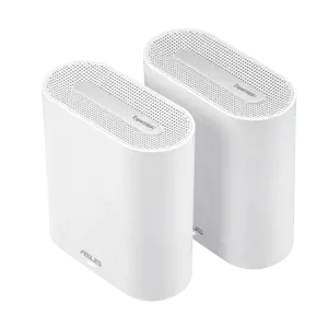 ASUS EBM68(2PK) - "Expert Wifi", baltas, vidinis, tinklinis maršrutizatorius, maitinimas, trijų dažnių (2,4 GHz / 5 GHz / 5 GHz), "Wi-Fi 6" (802.11ax)