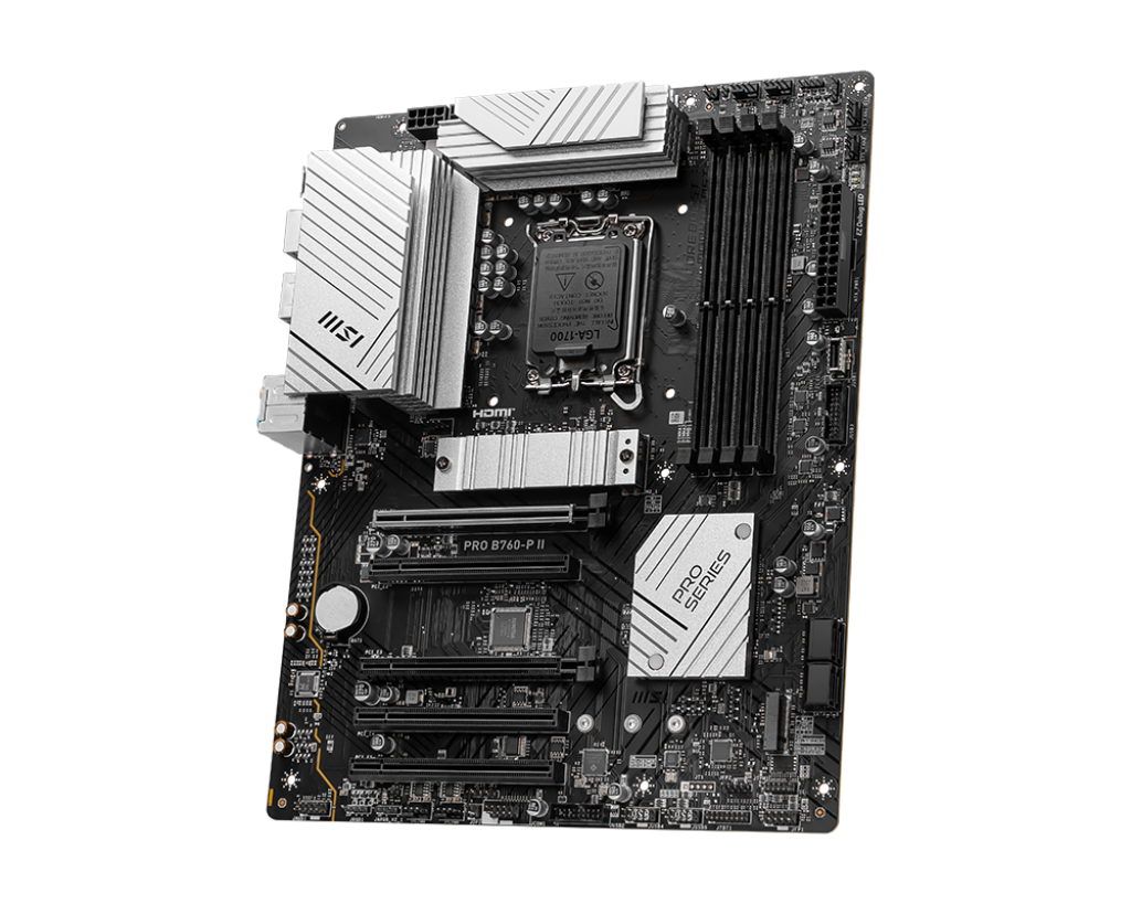 MSI PRO B760-P II, Intel, LGA 1700, Intel® Celeron®, Intel® Core™ i3, Intel® Core™ i5, Intel® Core™ i7, Intel® Pentium® Gold, 256 GB, DDR5-SDRAM, 256 GB