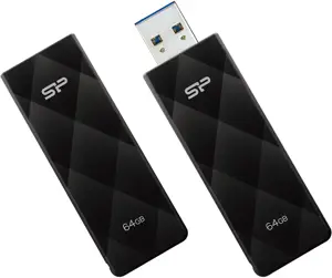 "Silicon Power Blaze B20", 64 GB, A tipo USB, 3.2 Gen 1 (3.1 Gen 1), be dangtelio, 13 g, juoda