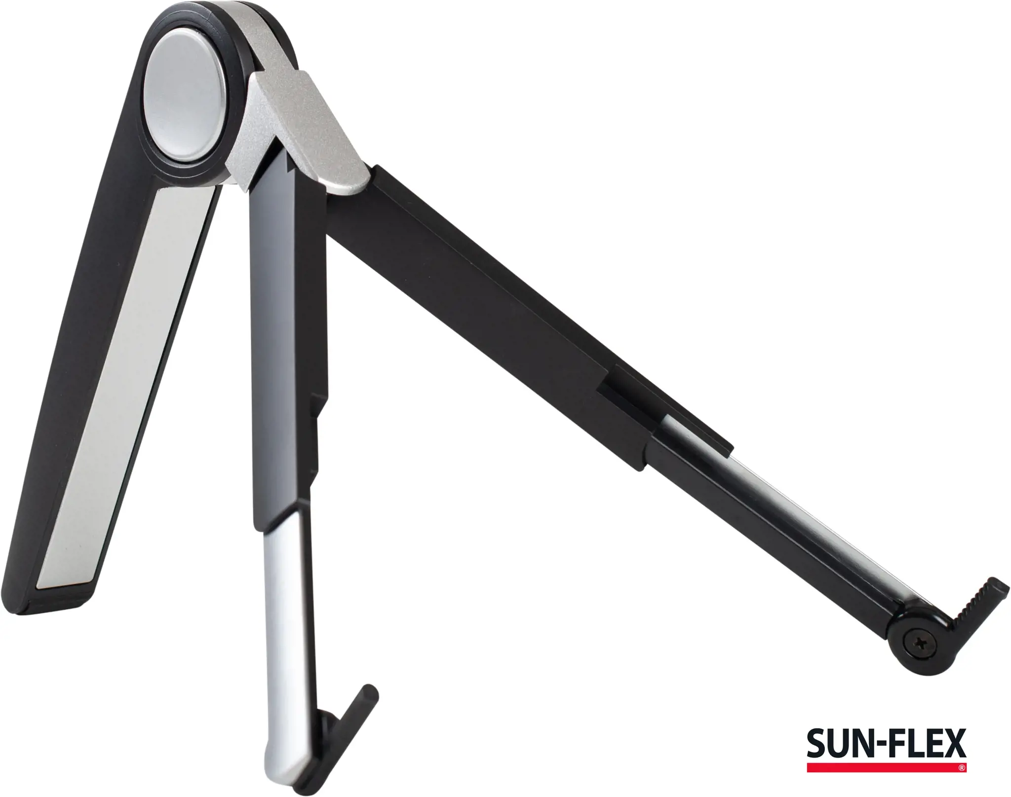 Nešiojamojo kompiuterio stovas SUN-FLEX®GRAVITY STAND, metalinis, juodos/sidabrinės spalvos