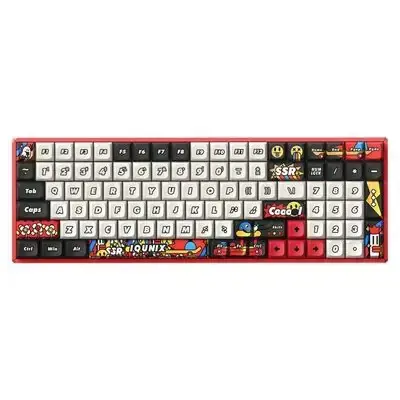 IQUNIX F97 Graffiti Blaze Wireless Gaming Keyboard, RGB - Moonstone Turbo Switches