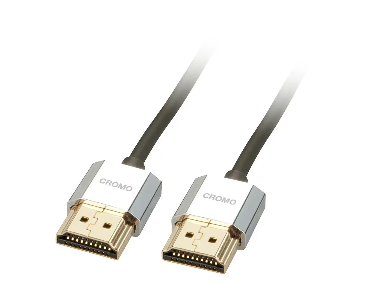 "Lindy CROMO Slim HDMI High Speed A/A Cablel, 0,5 m, 0,5 m, HDMI Type A (Standard), HDMI Type A (Standard), 3D, juodas
