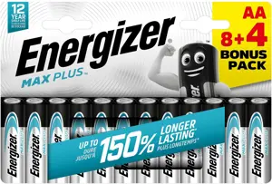 Energizer battery Max Plus Alkaline AA CHP12 8+4