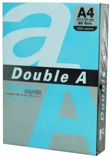 Spalvotas popierius Double A, 80g, A4, 500 lapų, Deep Blue