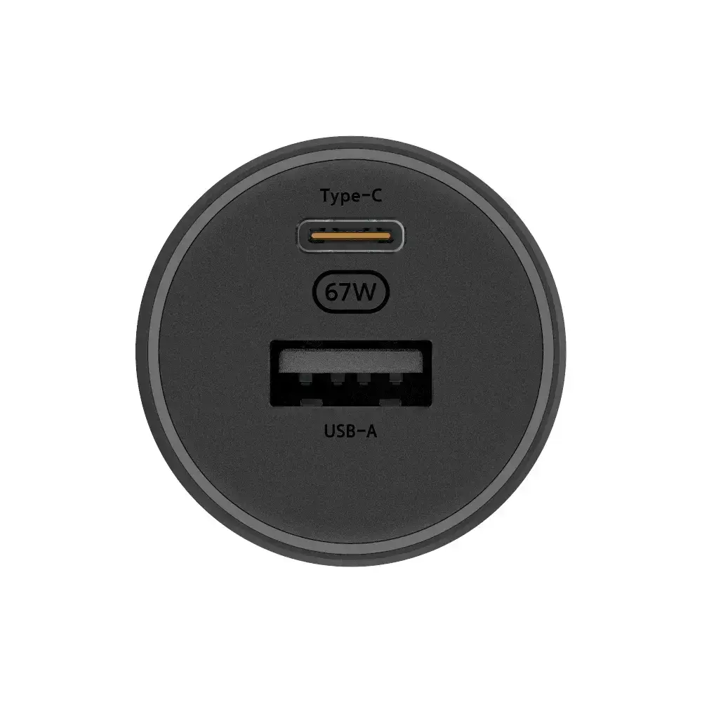 XIAOMI 67W automobilinis įkroviklis USB-A + C tipo