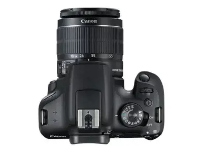 "Canon EOS 2000D" + EF-S 18-55mm f/3.5-5.6 III, 24,1 MP, 6000 x 4000 taškų, CMOS, "Full HD", juoda