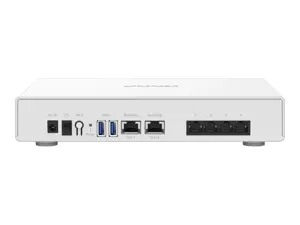QNAP QHora-301W, "Wi-Fi 6" (802.11ax), dviejų dažnių (2,4 GHz / 5 GHz), Ethernet LAN, baltas, stalinis maršrutizatorius