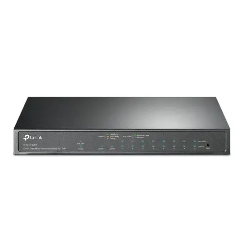 "TP-Link" 10 prievadų "Gigabit Easy Smart" komutatorius su 8 prievadais PoE+, valdomas, L2, Gigabit Ethernet (10/100/1000), maitinimas per Ethernet (PoE)