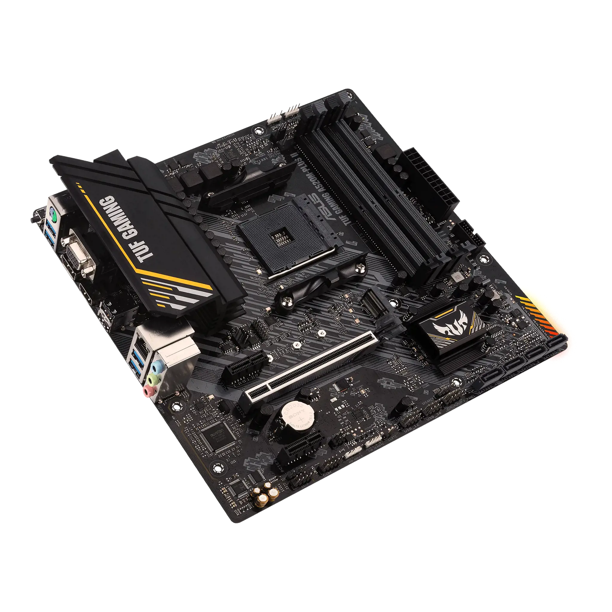 ASUS TUF GAMING A520M-PLUS II, AMD, "Socket AM4", "AMD Ryzen™ 3", "AMD Ryzen™ 5", "AMD Ryzen™ 7", 3 kartos "AMD Ryzen™ 9", 5 kartos "AMD Ryzen 9", "Socket AM4", DDR4-SDRAM, 128 GB