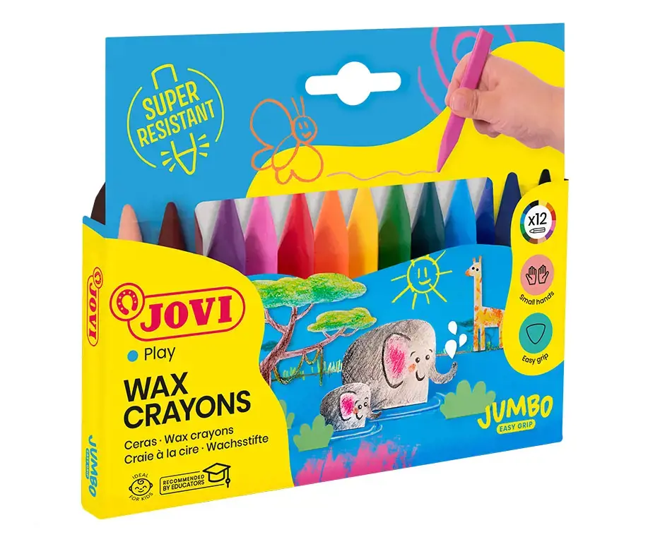 Tribriaunės vaškinės kreidelės JOVI TRIWAX