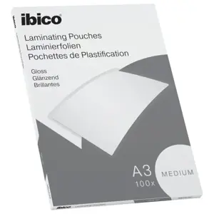 Laminavimo vokeliai Ibico Basics, A3, 100 mic, blizgūs, 100 vnt./pak.