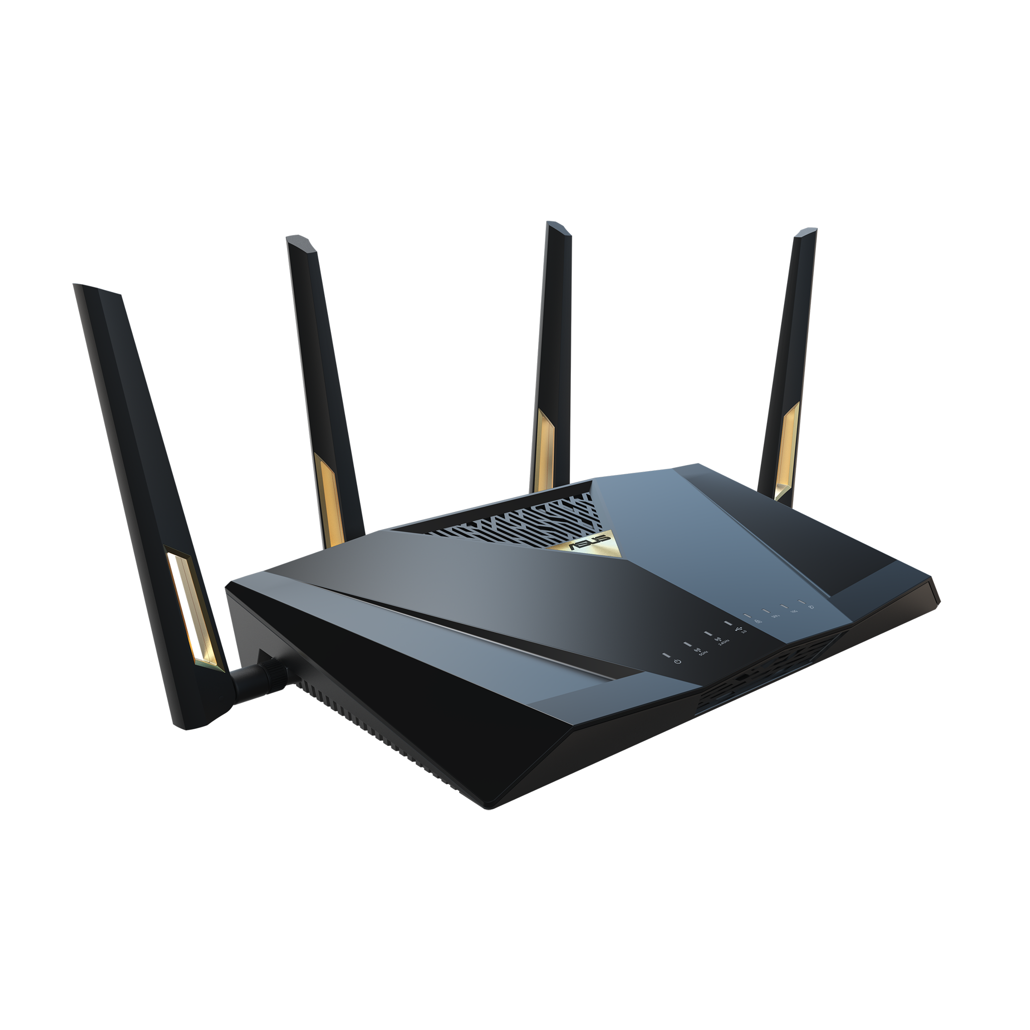 ASUS RT-BE88U, Wi-Fi 7 (802.11be), Dual-band (2.4 GHz / 5 GHz), Ethernet LAN, Black, Grey, Tabletop router