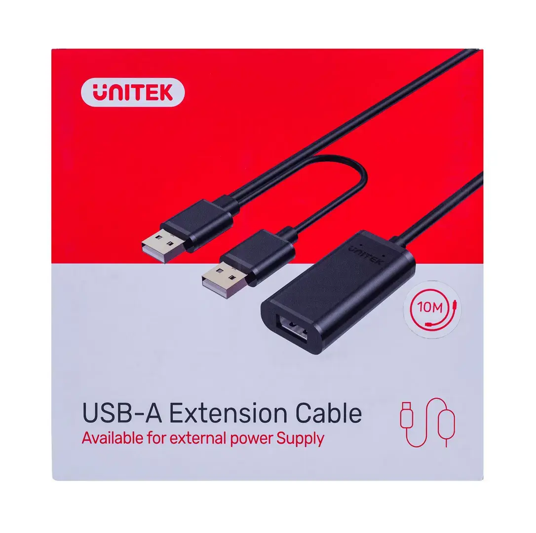 UNITEK Y-278 "Unitek" USB 2.0 aktyvusis ilgintuvas, 10 m, Y-278