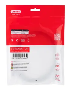 UNITEK Y-C450GBK Unitek USB prailgintuvas USB2.0 AM-AF, 2,0 m Y-C450GBK