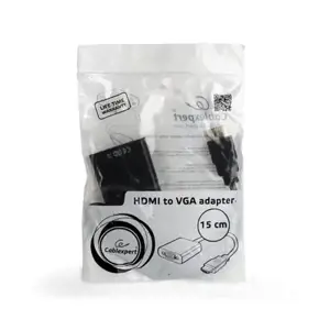 GEMBIRD A-HDMI-VGA-04 Gembird adapteris HDMI-A(M) ->VGA (F), su kabeliu, juodas