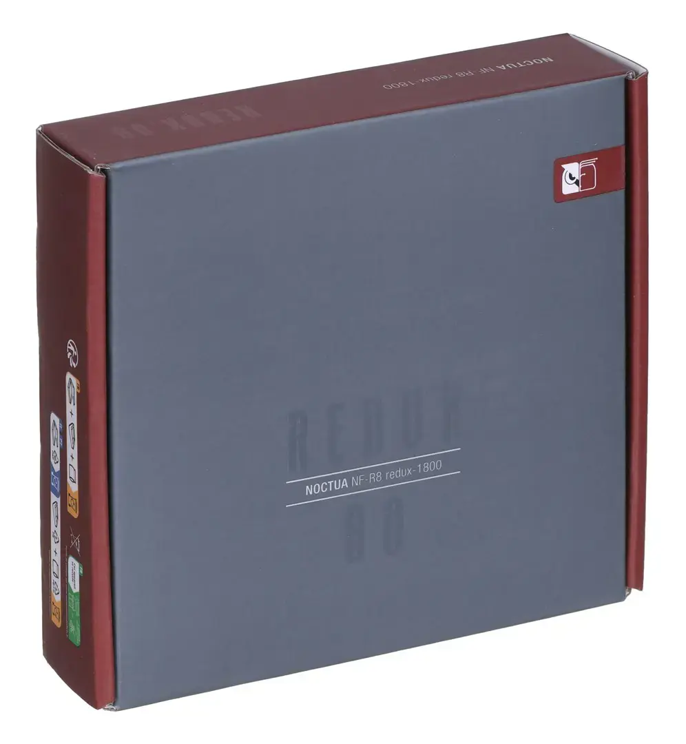 Noctua NF-R8 redux-1800 Kompiuterio korpuso ventiliatorius 8 cm, juodas, pilkas