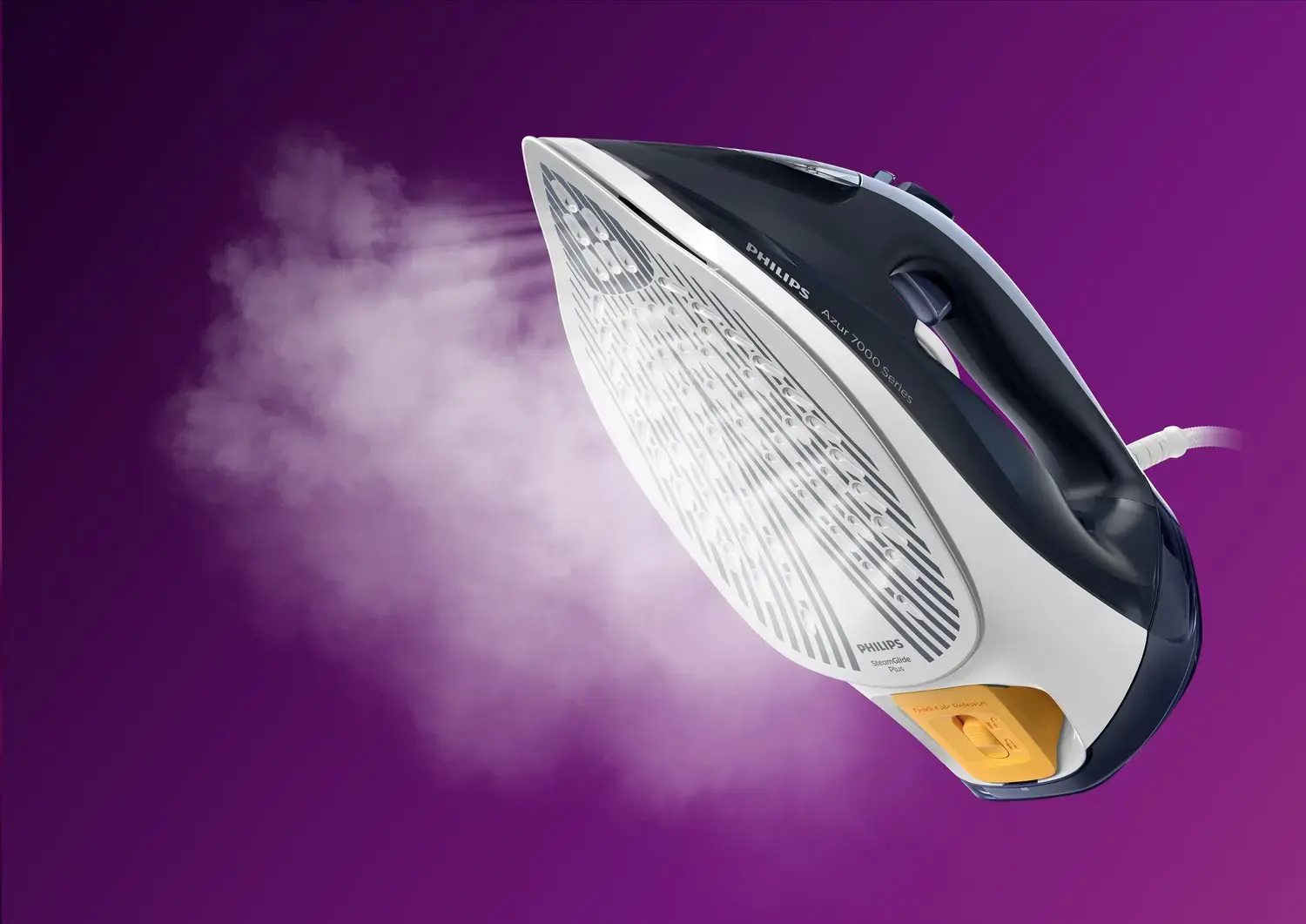 "Philips" 7000 serijos DST7030/20, sausas ir garų lygintuvas, "SteamGlide Plus" padas, 2 m, 250 g/min, mėlynas, 50 g/min