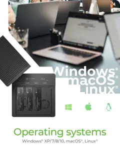 Raidsonic 4-Bays USB4 Duplicator (1:3 clone) for NVMe M.2 SSD | IB-4013MCL-C4