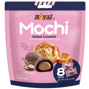Močiai ROYAL FAMILY, sūrios karamelės skonio, 120 g