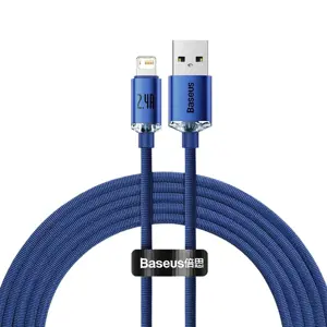 Baseus Crystal cable USB to Lightning, 2.4A, 2m (blue)