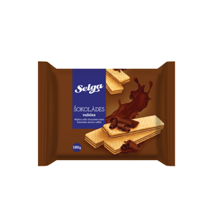 Vafliai SELGA, šokoladiniai, 180 g