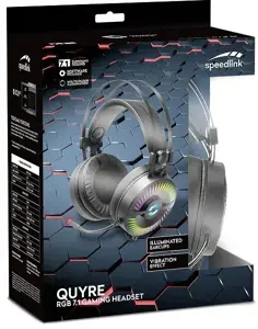 "Speedlink" ausinės "Quyre RGB 7.1", juodos (SL-860006-BK)