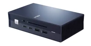 ASUS "SimPro Dock 2", laidinis, "Thunderbolt 3", 10,100,1000 Mbit/s, juodas, mėlynas, 7680 x 4320 taškų, 1920 x 1080 taškų