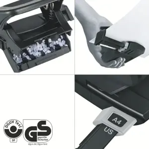 Leitz 50100095, 10 sheets, Black, Metal, Plastic, 8 cm, 5.5 mm, A4, A5, A6, Folio, US Quart