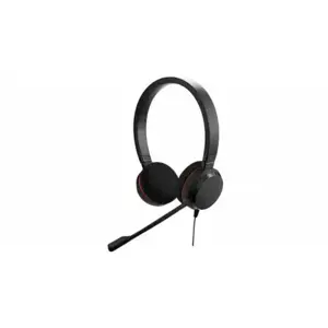 Jabra EVOLVE 20 MS Stereo, laidinis, biurui / skambučių centrui, 150 - 7000 Hz, 171 g, ausinės, juodos spalvos