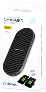 Belaidis įkroviklis 2x10W PWCDB