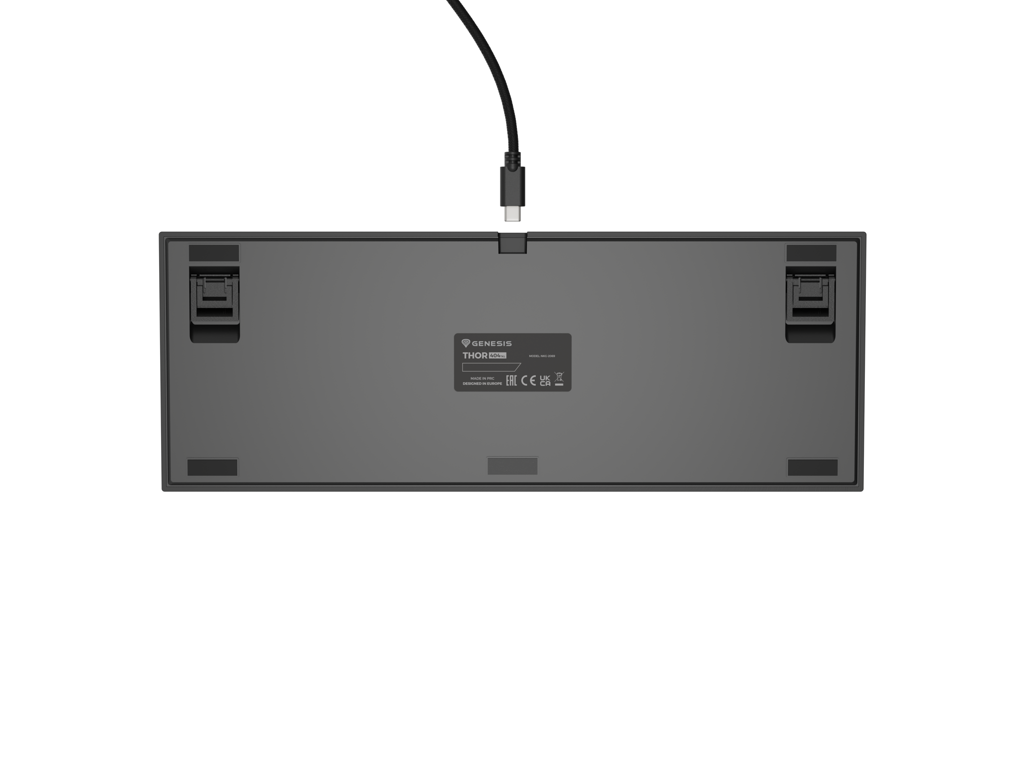 "Genesis" mechaninė žaidimų klaviatūra THOR 404 TKL RGB mechaninė žaidimų klaviatūra Laidinė JAV Gateron Yellow Pro USB Type-A 1005 g