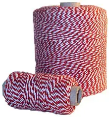 Siūlai notariniai, 35m, raudonas/baltas 1117-008