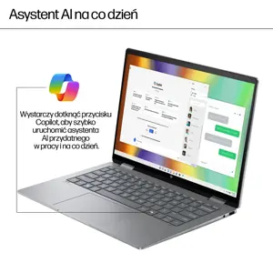 HP ENVY x360 14-fa0016nw AMD Ryzen™ 7 8840HS 2-in-1 Laptop 35.6 cm (14") 2K Touchscreen 16 GB LPDDR5 SDRAM 512 GB SSD Wi-Fi 7 (802.11be) Windows 11 Home AI PC Silver