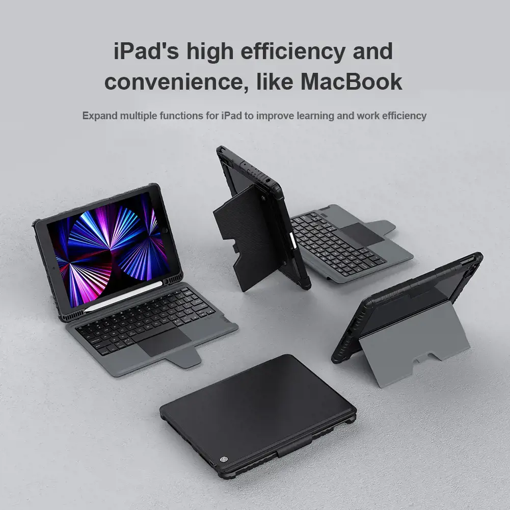 Nillkin Bumper Combo Keyboard Case for iPad 10.2 2019|2020|2021 Black