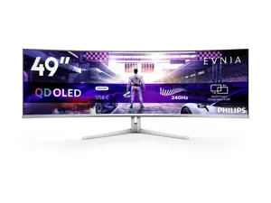 Philips Evnia 8000 49M2C8900/00, 124.2 cm (48.9"), 5120 x 1440 pixels, Dual QHD, QDOLED, 0.03 ms, White