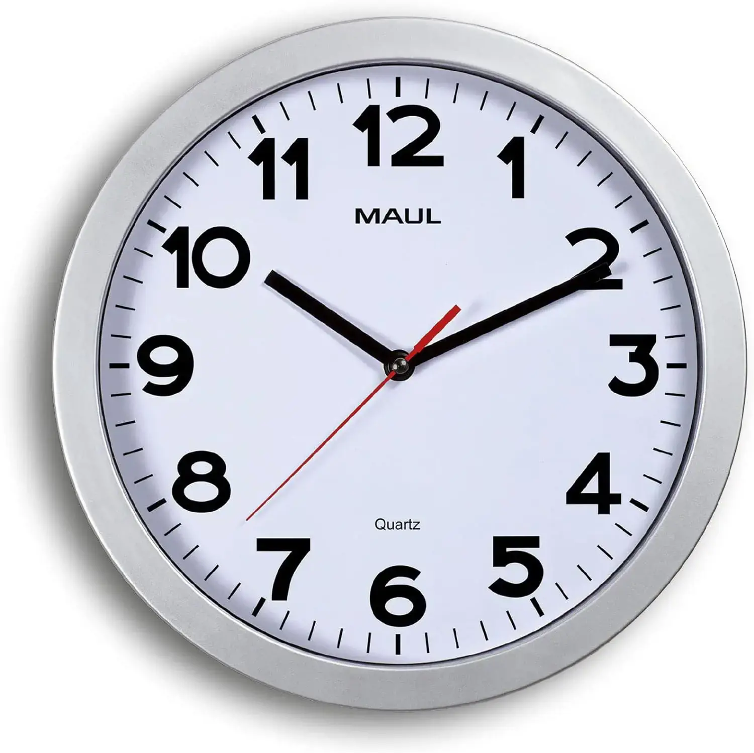 Sieninis laikrodis MAUL Step, skersmuo 30 cm, sidabro sp.