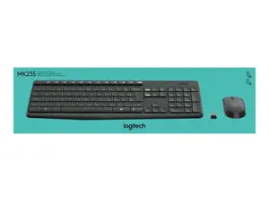 LOGITECH MK235 belaidė klaviatūra ir pelė GREY US INT