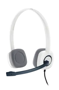 Logitech H150 Stereo Headset, Wired, Office/Call center, 20 - 20000 Hz, 80 g, Headset, White