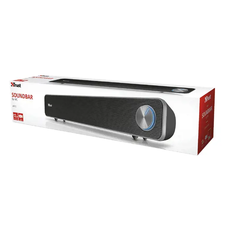 "Trust Arys", 2.0 kanalai, 6 W, 12 W, 6 W, 6 W, 4 Ω, juoda