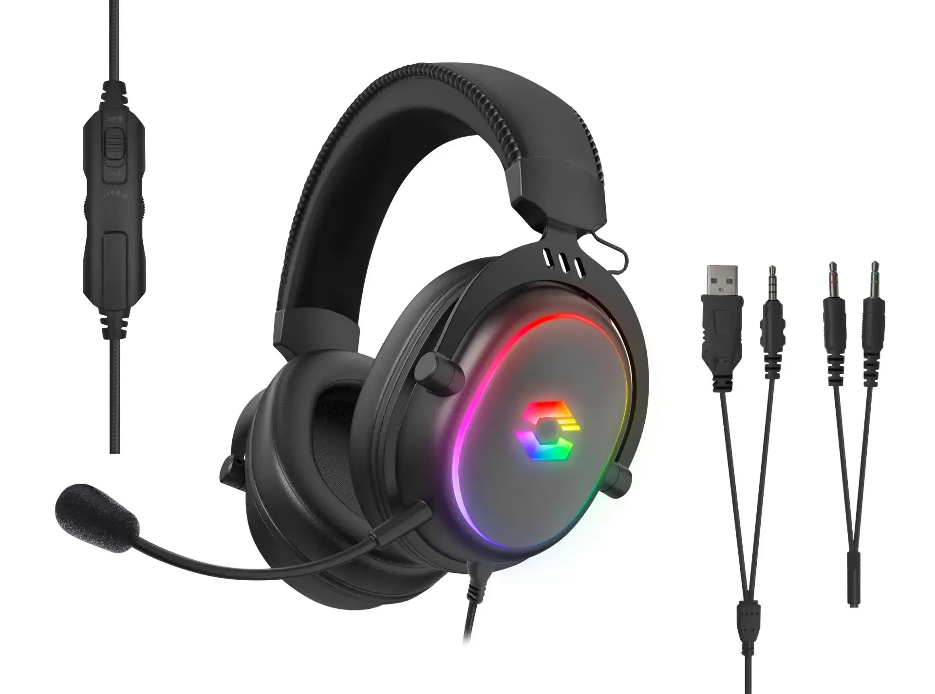 Speedlink headset Conux RGB, black (SL-860017-BK)
