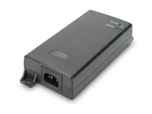 DIGITUS PoE ultra galios valdymo injektorius 48V 60W 10/100/1000 Mbps RJ45 LAN įvestis RJ45 PoE išvestis max 100m