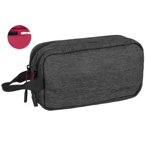 Penalas-pieštukinė su užtrauktukais CoolPack PRIMO GREY/RED, dviejų skyrių
